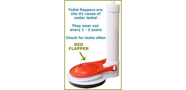 leaking toilet flappers